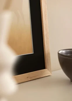 Ram Oak Wood 13x18 cm - Passepartout Svart 9x13 cm