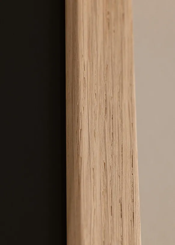 Ram Oak Wood 50x50 cm - Passepartout Svart 35x35 cm