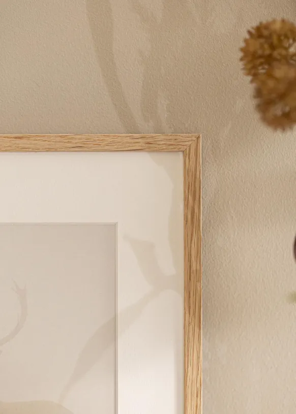 Ram Oslo Ek 40x50 cm - Passepartout Vit 27,5x37 cm