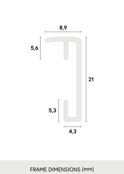 Ram Poster Frame Aluminum Glas Gold 21x29,7 cm (A4)
