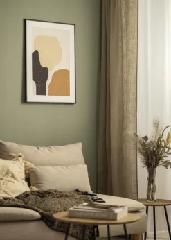 Ram Scandi Matt Svart 33x95 cm