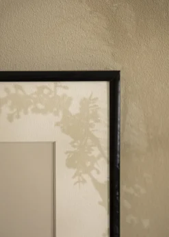 Ram Scandi Matt Svart 25x25 cm - Passepartout Vit 6x6 inches