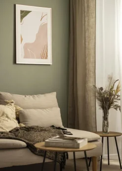 Ram Scandi Roséguld 50x70 cm - Passepartout Vit 42x59,4 cm (A2)