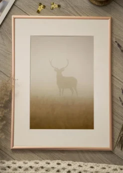 Ram Scandi Roséguld 50x70 cm - Passepartout Vit 42x59,4 cm (A2)