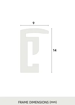 Ram Scandi Svart 20x30 cm - Passepartout Vit 15x22 cm