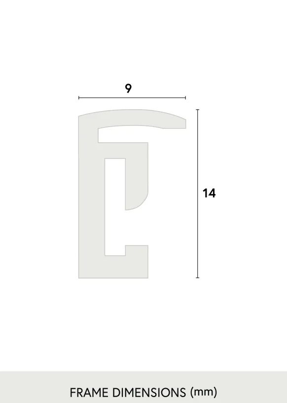 Ram Scandi Svart 30x40 cm - Passepartout Vit 21x30 cm
