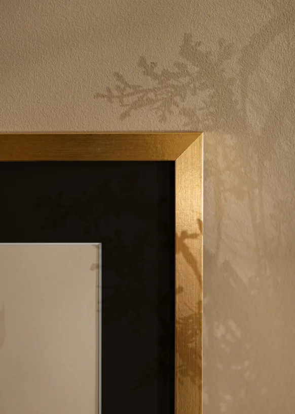 Ram Selection Guld 13x18 cm - Passepartout Svart 7x10 cm