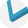 Ram Selection Light Blue 30x30 cm - Passepartout Vit 8x8 inches