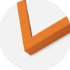 Ram Selection Orange 30x30 cm - Passepartout Vit 8x8 inches