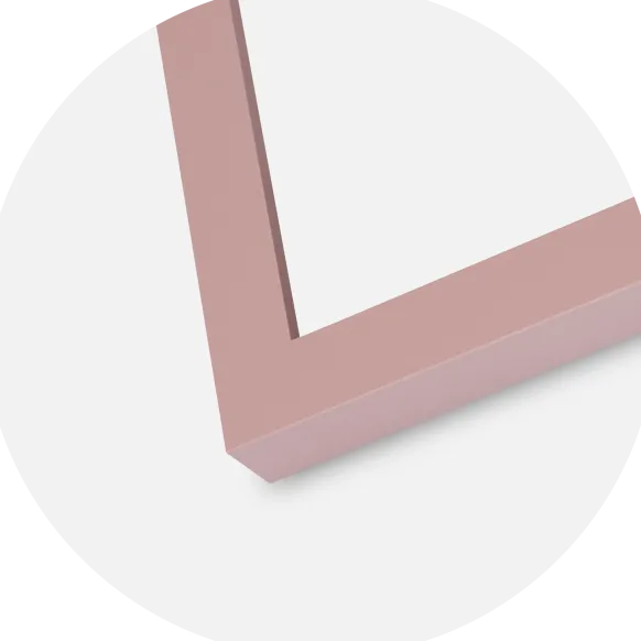 Ram Selection Peach 40x50 cm - Passepartout Vit 31,5x40 cm