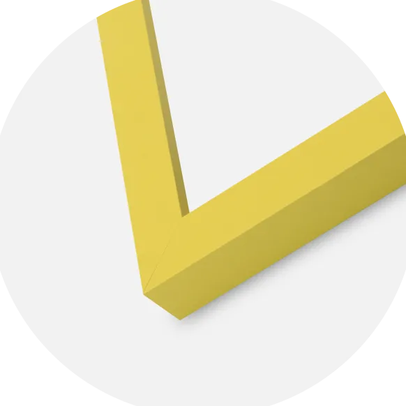 Ram Selection Yellow 40x50 cm - Passepartout Vit 27x35 cm