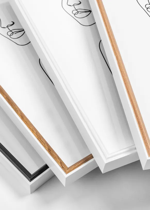 Ram Silhouette Glas Valnöt 10x15 cm