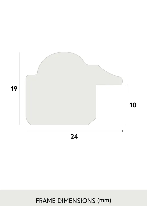 Ram Siljan Brun 60x86 cm