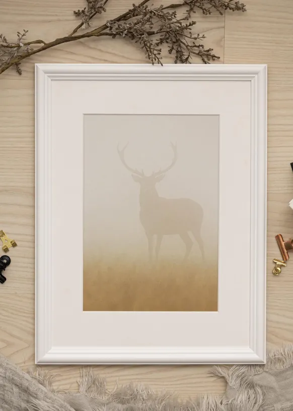 Ram Siljan Vit 24x30 cm