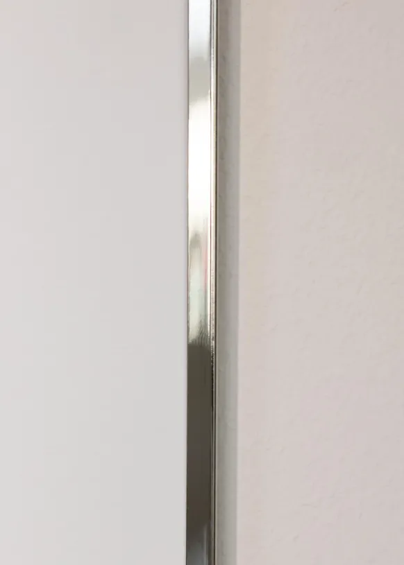 Ram Slät Metall Glas Silver 10x15 cm