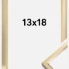 Ram Steel Style Glas Guld 13x18 cm