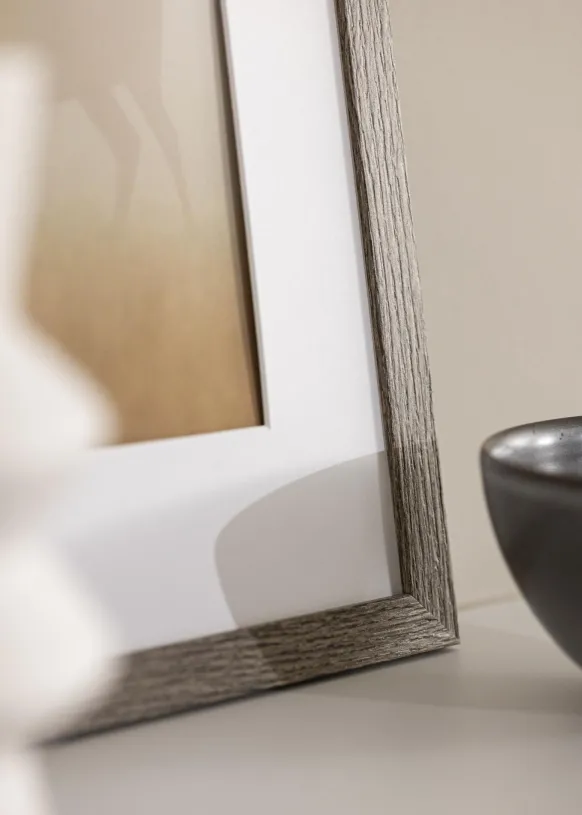Ram Stilren Glas Dark Grey Oak 40x50 cm