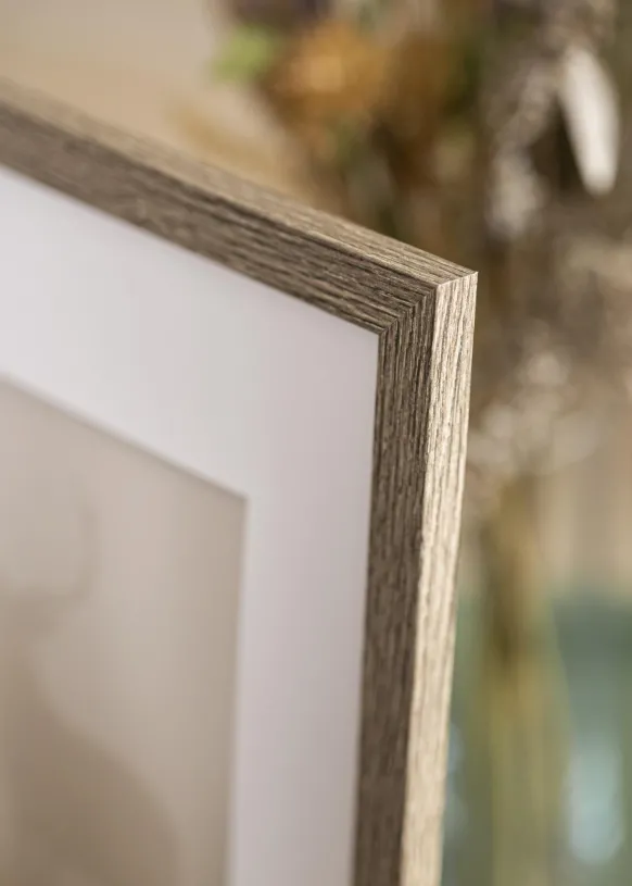 Ram Stilren Glas Dark Grey Oak 40x50 cm