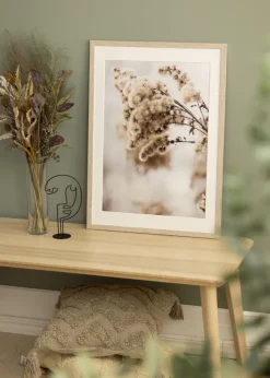 Ram Stilren Greige Ek 60x80 cm - Passepartout Vit 50x65 cm