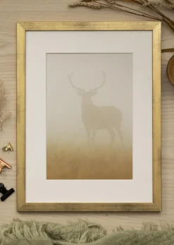 Ram Stilren Guld 40x60 cm - Passepartout Vit 25x50 cm