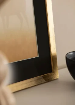 Ram Stilren Guld 50x70 cm - Passepartout Svart 16x24 inches