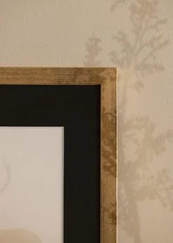 Ram Stilren Guld 15x20 cm - Passepartout Svart 10x15 cm