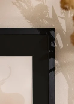 Ram Stilren Svart 60x80 cm - Passepartout Svart 50x70 cm