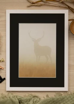 Ram Stilren Vit 15x20 cm - Passepartout Svart 4x6 inches