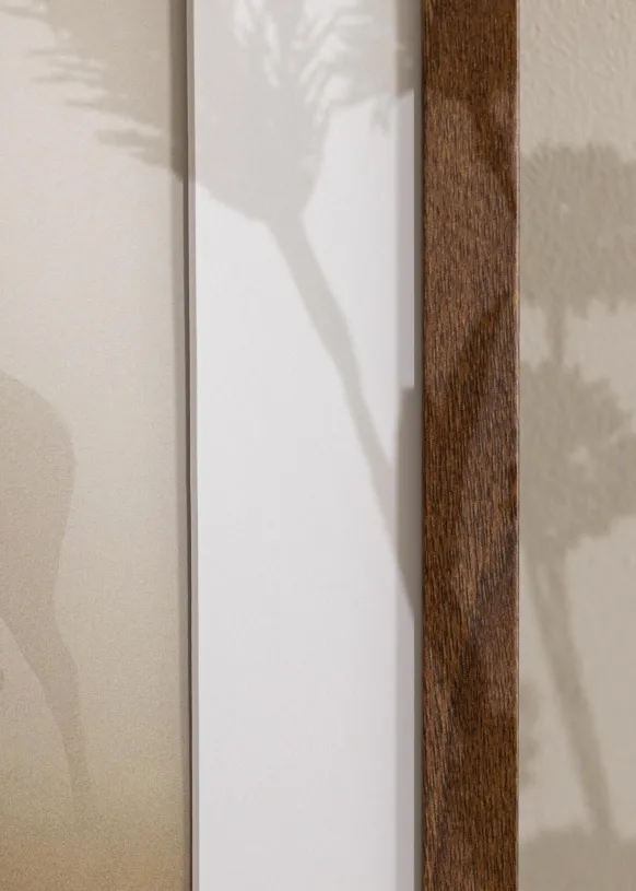 Ram Stilren Warm Brown 30x40 cm - Passepartout Vit 20x28 cm