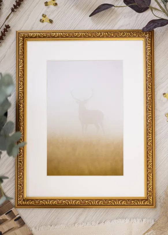 Ram Swirl Guld 50x60 cm