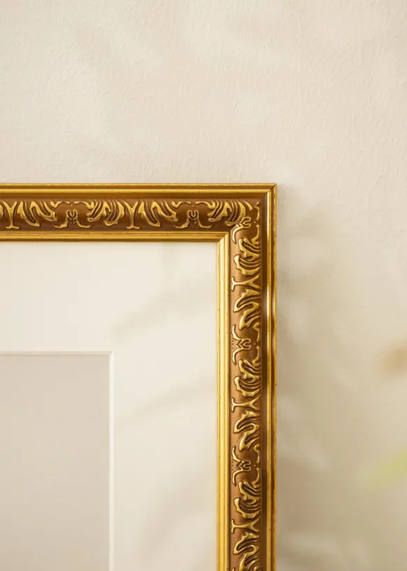 Ram Swirl Guld 70x70 cm