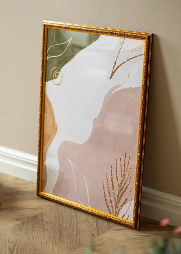 Ram Swirl Guld 60x60 cm