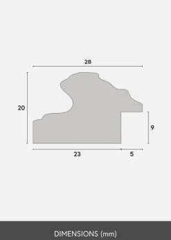 Ram Swirl Guld 59,4x84,1 cm (A1)
