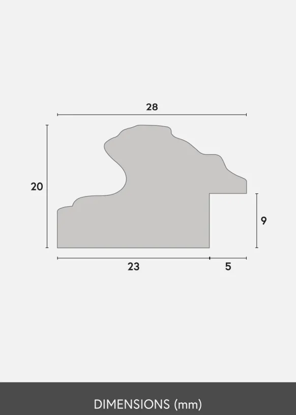 Ram Swirl Guld 59,4x84,1 cm (A1)