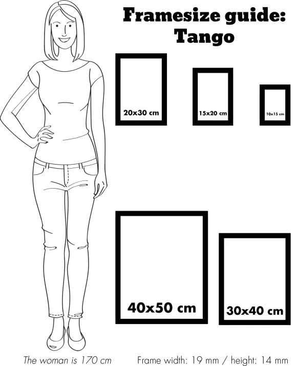 Ram Tango Ljusrot - Valfri Storlek (Akrylglas)