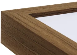 Ram Timber Teak - Valfri Storlek (Akrylglas)