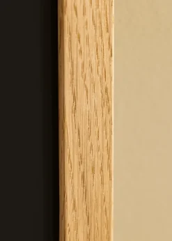 Ram Trendline Ek 50x70 cm - Passepartout Svart 16x24 inches