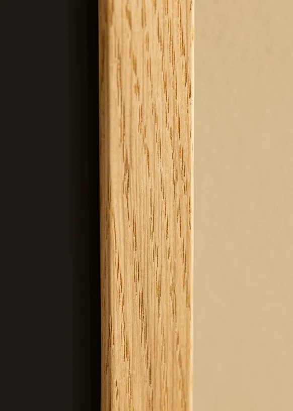 Ram Trendline Ek 40x40 cm - Passepartout Svart 10x10 inches