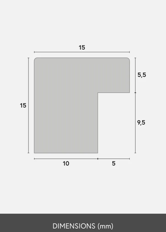 Ram Trendy Svart 33x45 cm