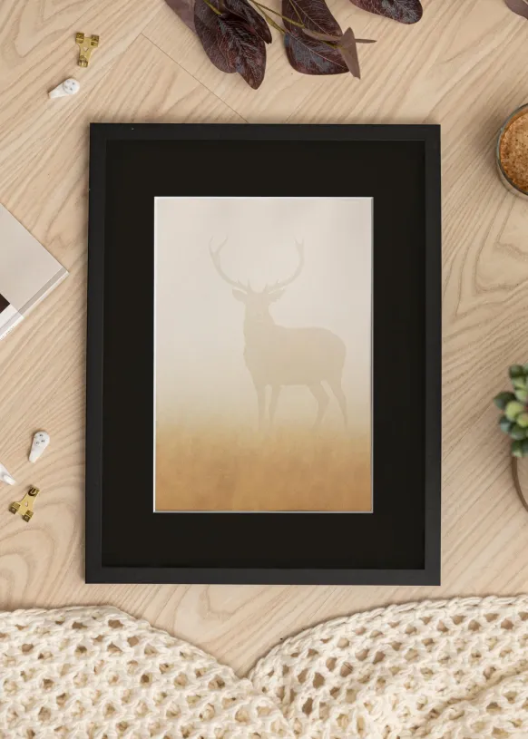 Ram Trendy Svart 30x40 cm - Passepartout Svart 20x30 cm