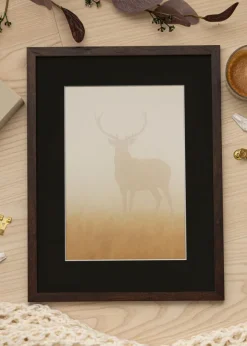 Ram Trendy Valnöt 20x25 cm - Passepartout Svart 15x20 cm