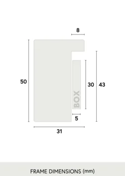 Ram Ullvi Silver - Valfri Storlek (Akrylglas)