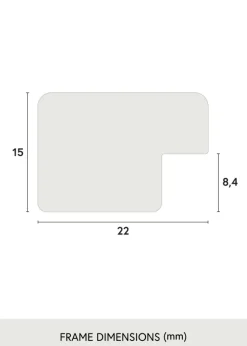 Ram Uppsala Glas Silver 20x20 cm
