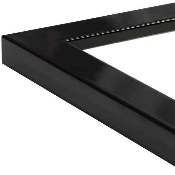 Ram Uppsala Glas Svart Högblank 28x35 cm