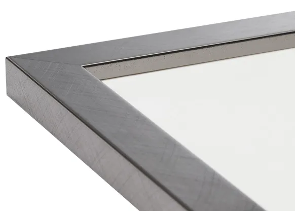 Ram Uppsala Silver 50x70 cm - Dubbel Passepartout Vit 40x50 cm