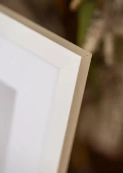 Ram White Wood Glossy - Valfri Storlek (Akrylglas)