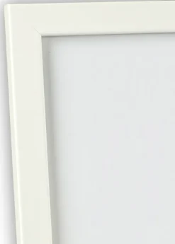 Ram White Wood Glossy 40x40 cm - Passepartout Vit 32x32 cm
