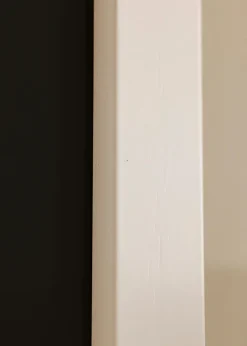 Ram White Wood 50x100 cm - Passepartout Svart 30x80 cm