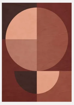 Red Circles Canvastavla (30x40 cm)