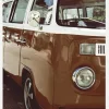 Red Volkswagen Bus Canvastavla (30x40 cm)